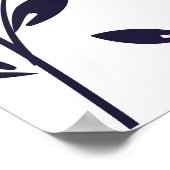 Nahtlose Blumenmuster-Hintergrund, handgezeichnet Poster (Ecke)