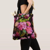 Nahtlose Blumenmuster. Hydrangea auf einem dunklen Tasche (Von Nahem)