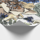 Nahtlose Blumenmuster. Hydrangea, Peony, wildf Geschenkpapier (Ecke)