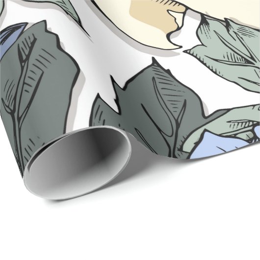 Nahtlose Blumenmuster. Hydrangea, Peony, wildf Geschenkpapier (Rolleneckpunkt)