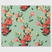 Nahtlose Blumenmuster im viktorianischen Stil. Bou Geschenkpapier (Flach)