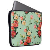 Nahtlose Blumenmuster im viktorianischen Stil. Bou Laptopschutzhülle (Vorne Rechts)