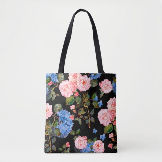 Nahtlose Blumenmuster im viktorianischen Stil. Bou Tasche (Vorderseite)