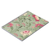 Nahtlose Blumenmuster im Volksstil mit Wildflo Notizblock (Linke Seite)