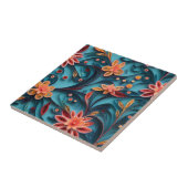 Nahtlose Blumenmuster-Keramik Fliese (Seite)