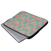 Nahtlose Blumenmuster Laptopschutzhülle (Vorne Knopf)