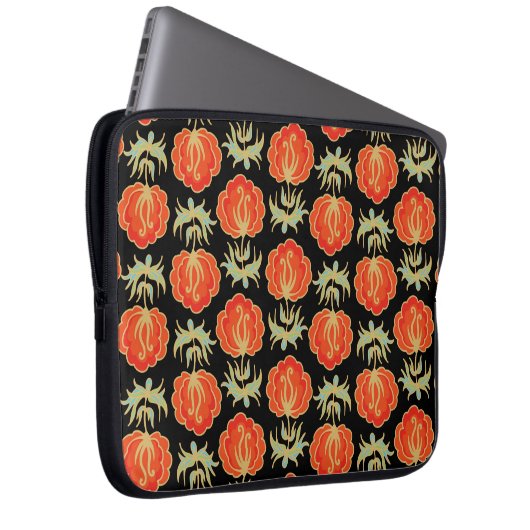 Nahtlose Blumenmuster Laptopschutzhülle (Vorne Rechts)