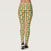 Nahtlose Blumenmuster Leggings (Rückseite)
