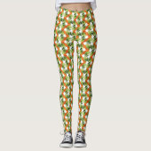 Nahtlose Blumenmuster Leggings (Vorderseite)