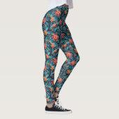 Nahtlose Blumenmuster-Leggings Leggings (Rechts)