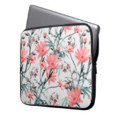 nahtlose Blumenmuster, Margarita und Hyacinthes, Laptopschutzhülle (Vorderseite Links)