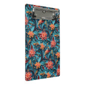 Nahtlose Blumenmuster Mini Clipboard Klemmbrett (Schrägansicht)
