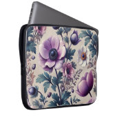 nahtlose Blumenmuster mit anemischer Schönheit Laptopschutzhülle (Vorne Rechts)