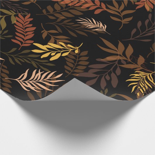 Nahtlose Blumenmuster mit Blätter. Nahtloses Pflas Geschenkpapier (Ecke)