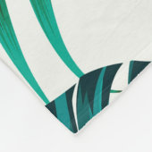 Nahtlose Blumenmuster mit Blätter. tropischer Rück Fleecedecke (Ecke)