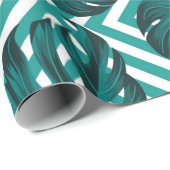 Nahtlose Blumenmuster mit Blätter. tropischer Rück Geschenkpapier (Rolleneckpunkt)