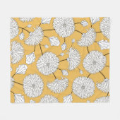 Nahtlose Blumenmuster. mit Blume drucken. Texti Fleecedecke (Vorderseite (Horizontal))