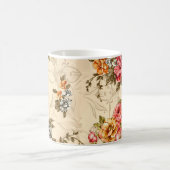 Nahtlose Blumenmuster mit Blume und Creme ba Kaffeetasse (Mittel)