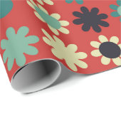 Nahtlose Blumenmuster mit farbigen Elementen, vi Geschenkpapier (Rolleneckpunkt)