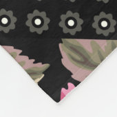 nahtlose Blumenmuster mit geometrischer Struktur Fleecedecke (Ecke)