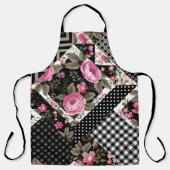 nahtlose Blumenmuster mit geometrischer Struktur Schürze (Vorderseite)