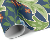 Nahtlose Blumenmuster mit großen Blume, Lilien und Geschenkpapier (Rolleneckpunkt)