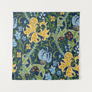 Nahtlose Blumenmuster mit großen Blume, Lilien und Wandteppich