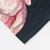 Nahtlose Blumenmuster mit handgezeichnetem Hinterg Fleecedecke (Ecke)