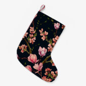 Nahtlose Blumenmuster mit handgezeichnetem Hinterg Kleiner Weihnachtsstrumpf (Vorderansicht (hängend))