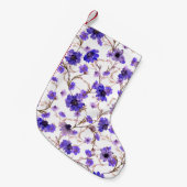 Nahtlose Blumenmuster mit markierten Blume Kleiner Weihnachtsstrumpf (Vorderansicht (hängend))