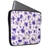 Nahtlose Blumenmuster mit markierten Blume Laptopschutzhülle (Vorne Rechts)