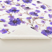 Nahtlose Blumenmuster mit markierten Blume Sherpadecke (3/4)