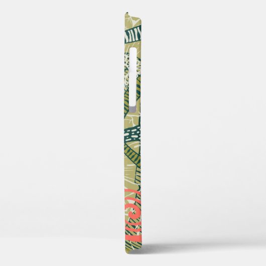 Nahtlose Blumenmuster mit niedlichen Pflanze. Hint Case-Mate iPhone Hülle (Rückseite / Links)