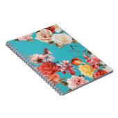 Nahtlose Blumenmuster mit Rose, Aquarell. ln Notizblock (Rechte Seite)