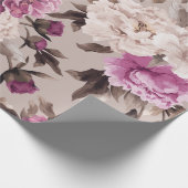 Nahtlose Blumenmuster mit Rose auf heller Rückseit Geschenkpapier (Ecke)