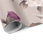 Nahtlose Blumenmuster mit Rose auf heller Rückseit Geschenkpapier (Rolleneckpunkt)