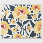 Nahtlose Blumenmuster mit Rose. nahtlos texti Geschenkpapier (Flach)