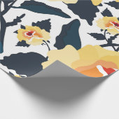 Nahtlose Blumenmuster mit Rose. nahtlos texti Geschenkpapier (Ecke)