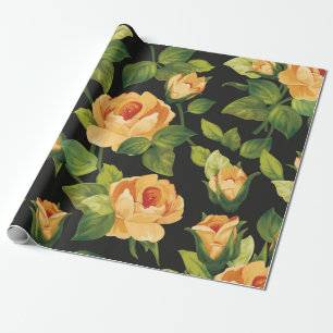 Nahtlose Blumenmuster mit schönen Rose Geschenkpapier
