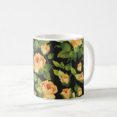 Nahtlose Blumenmuster mit schönen Rose Kaffeetasse (VorderseiteRechts)