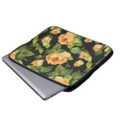 Nahtlose Blumenmuster mit schönen Rose Laptopschutzhülle (Vorne Knopf)
