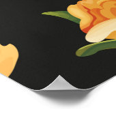 Nahtlose Blumenmuster mit schönen Rose Poster (Ecke)