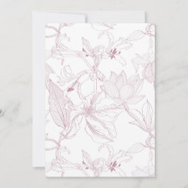 Nahtlose Blumenmuster mit tropischen Blume Feiertagskarte