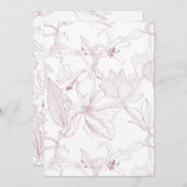 Nahtlose Blumenmuster mit tropischen Blume Feiertagskarte (Vorne/Hinten)