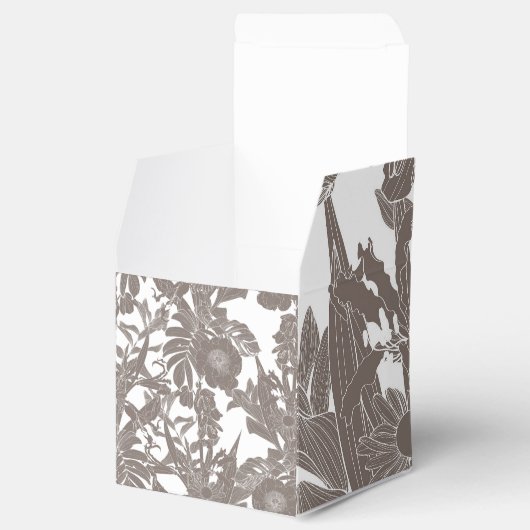 Nahtlose Blumenmuster mit tropischen Blume Geschenkschachtel (Geöffnet)