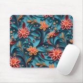Nahtlose Blumenmuster Mousepad (Mit Mouse)