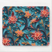 Nahtlose Blumenmuster Mousepad (Vorne)