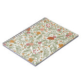 Nahtlose Blumenmuster. Notizblock (Linke Seite)
