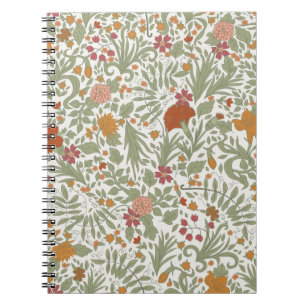 Nahtlose Blumenmuster.  Notizblock