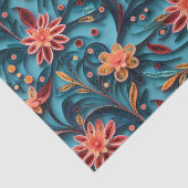 Nahtlose Blumenmuster-Papiermuster Tissue Paper Seidenpapier (Ausschnitt)